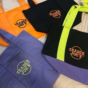 NWT Trader Joe's Reusable Trick or Treat Tote Bags Set